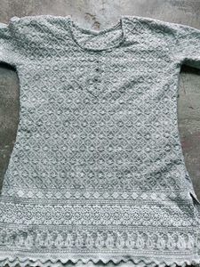 Embroidered Cotton Kurta