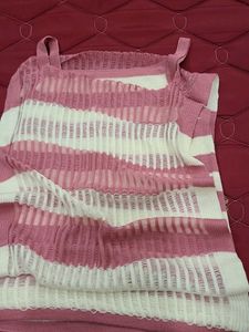 Pink Striped Top