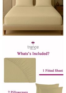 Trance Home Linen fitted Bedsheet set