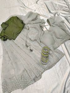 🪔Diwali New Designer Chiffon Saree - Fullset✨