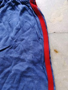 Half Shorts Navy Blue Soft Cotton Buy