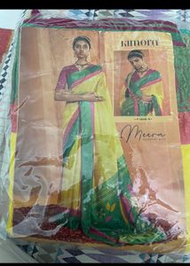 Designer yellow saree (New)