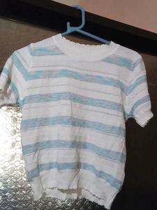 Striped knit top