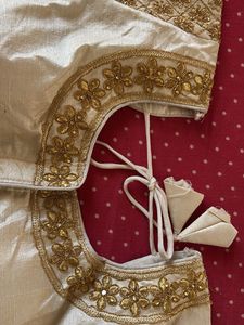 Elegant Gold Embroidered Blouse not used at all