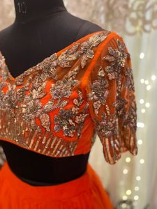 Orange Lehenga Choli