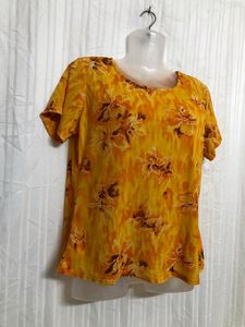 Yellow Short Sleeve Top