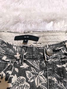 Floral Denim Shorts
