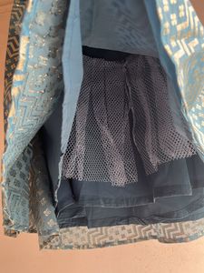 Red Asymmetrical Blouse with Embellishments