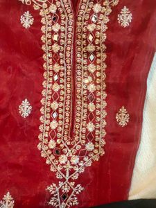 Kerelaite Red Embroidered Kurti
