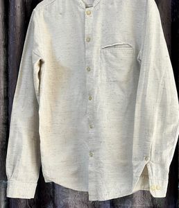 Casual Band Collar Shirt