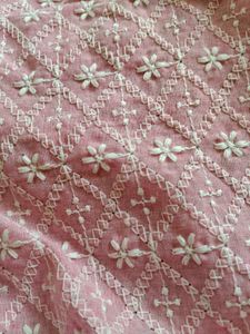 plazo in pink and white colour