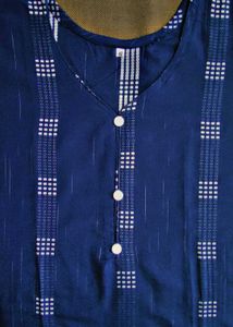 Elegant Blue Printed Kurta