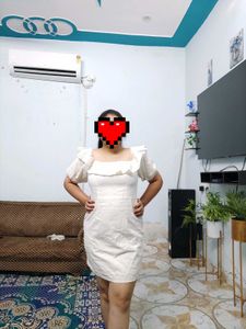 Off-Shoulder White Dress