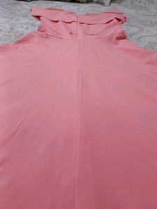 Peach Ruffled Dress
