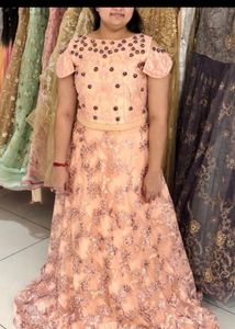 🆕 Peach Bridal Gown