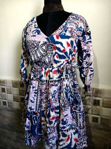 M/L Chest 36 -38 inches Boho Print Dress Size