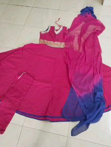 Beautiful Mergenta Anarkali Suit