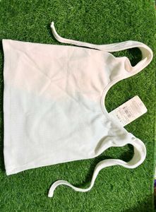 SHEIN White Ribbed Tank Top