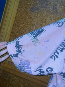 Trendy Graphic Print Oversized Tee