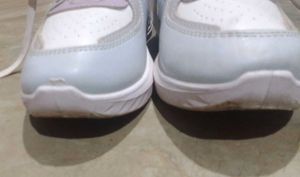 White athletic shoes