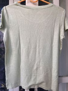 Mint Green Pearl Detail Top