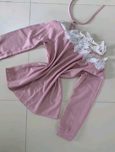 New Pink Shein Top One Shoulder Off