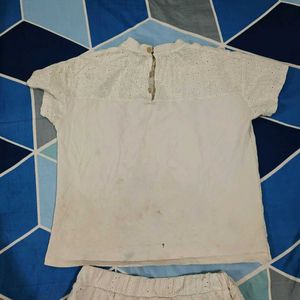 White Cotton Co-ord Set