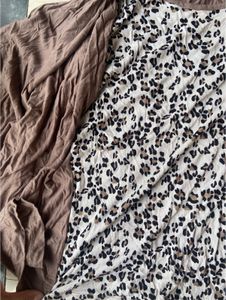 y2k leopard print top with attached shrug