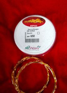 Shrihari Gold Plated Bangles