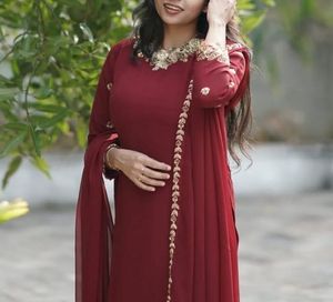 Maroon Kurti Set