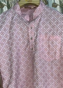 Stylish Pink Patterned Kurta