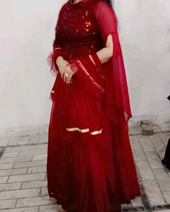 Beautiful Skirt With Designer Kurti &amp; Duptta