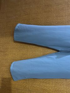 Grey Wide-Leg Trousers