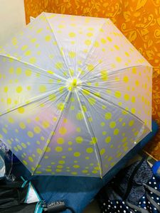 Yellow Polka Dot Umbrella New With Tag