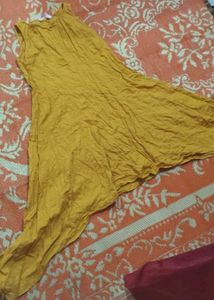 Mustard Sleeveless Top &amp; Pants Set