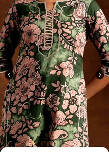 Libas Green Printed Kurta Set