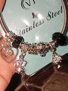 New Stainless Steel Bracelet ✨With Charming