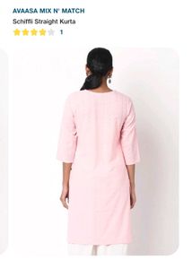 Avaasa Elegant Pink Chikankari Kurta