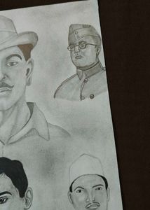 Indian Freedom Fighters Art