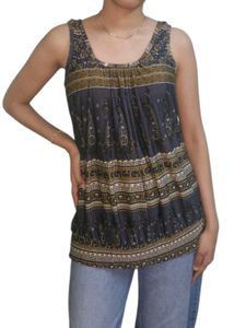 Paisley Print Tank Top