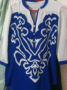 Stylish Blue &amp; White top