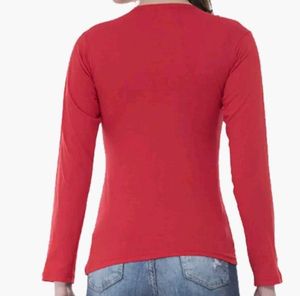 Stretchable Red Cuddle TSHIRT