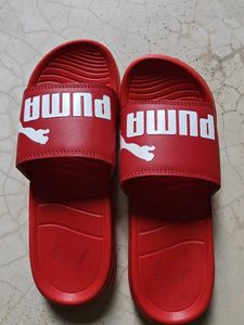 Red Puma Slides