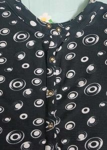 Patterned Button-Up Top