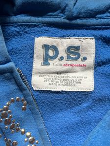 Aeropostale Blue Full Zip Hoodie