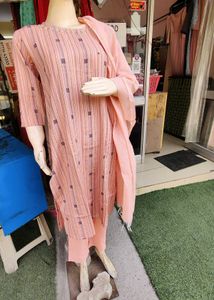 3 Piece Readymade Summer Cotton Suit