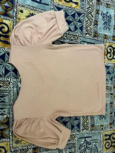 Blush Pink Puff Sleeve Top