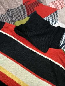 Striped Knit Sweater