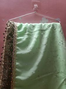 Mint Green Sari with Embellishments