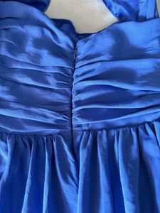 Blue Halter Mini Dress